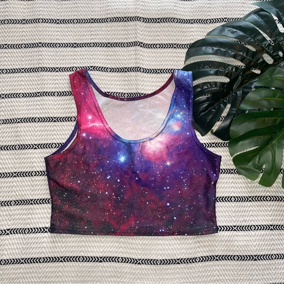 Galaxy Crop Top - Picture 1 of 1